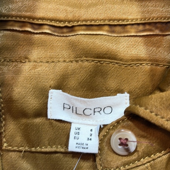 NWT Anthropologie Pilcro Long Sleeve Silky Mini Dress sz 2 - Picture 10 of 13